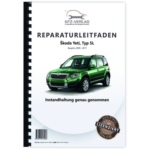 Skoda yeti typ 2009 - typ, 2009-2017
